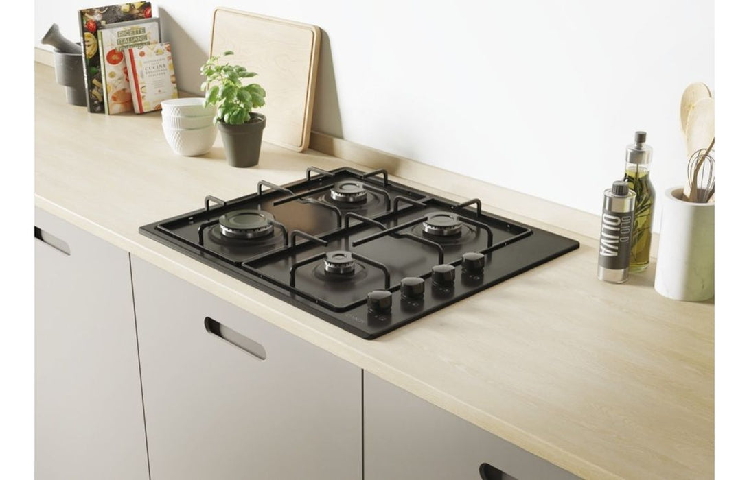 Candy CHW6LBB 60cm Gas Hob - Black