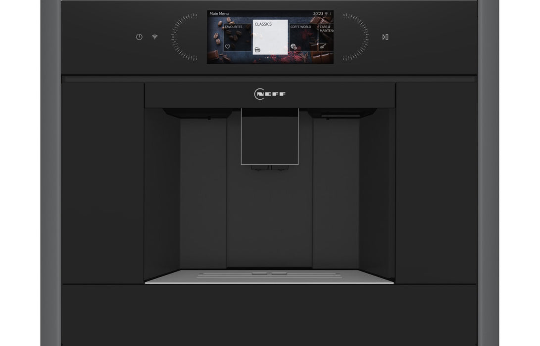 Neff N90 CL4TT11G0 2.4L Coffee Machine - Black w/Graphite Trim