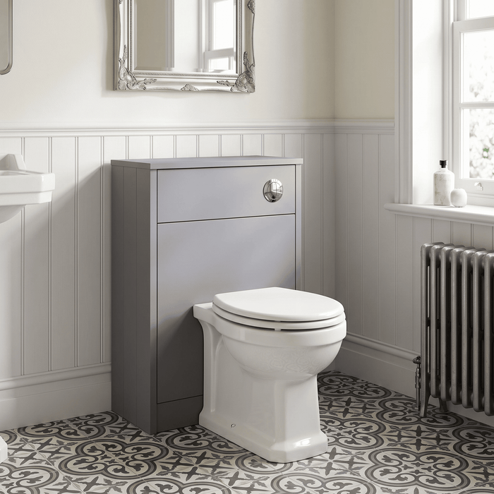 Old London Ashwick 500mm Satin Grey Floor Standing WC Unit