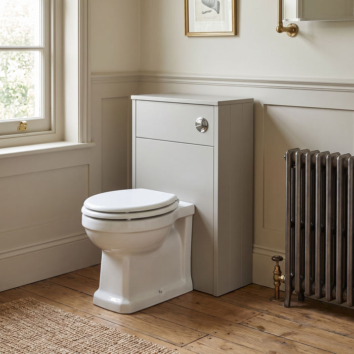 Old London Ashwick 500mm Satin Pebble Grey Floor Standing WC Unit