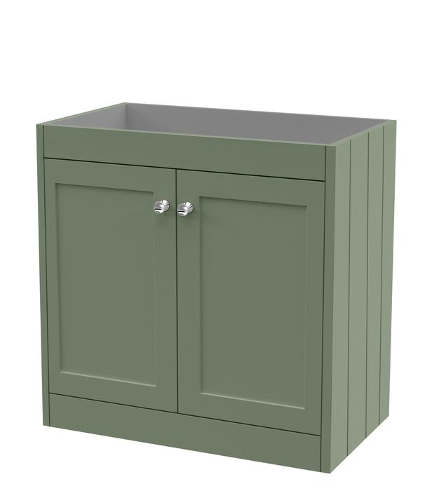 Old London Ashwick 800mm Satin Green 2 Door Foor Standing Vanity