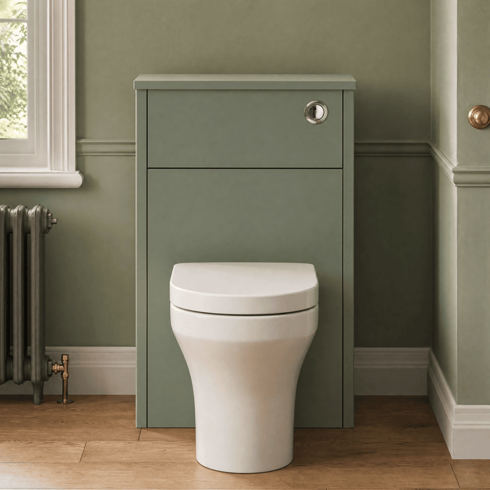 Old London Ashwick 500mm Satin Green Floor Standing WC Unit
