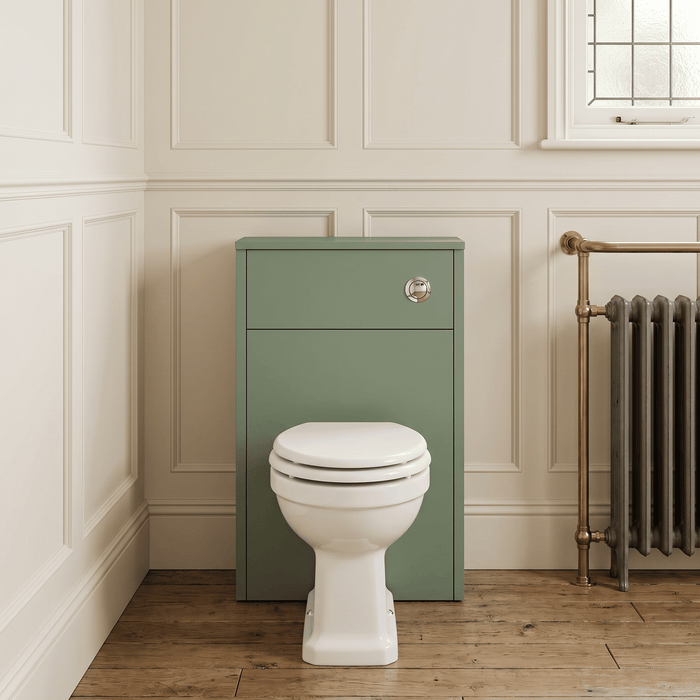 Old London Ashwick 500mm Satin Green Floor Standing WC Unit