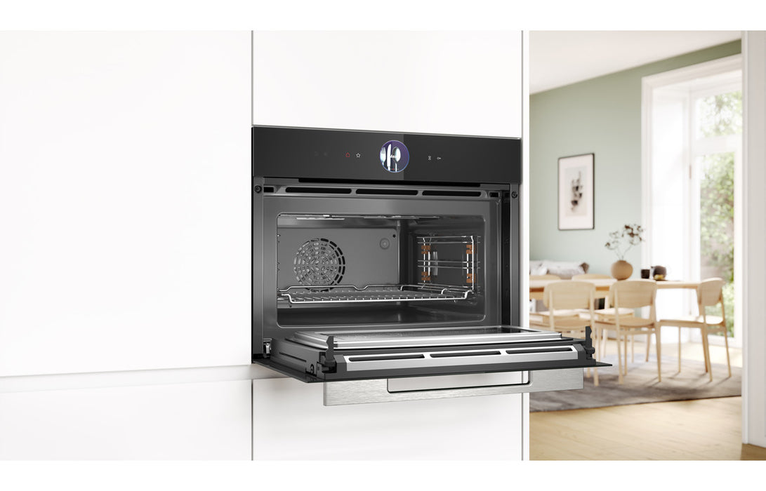 Bosch Series 8 CMG7361B1B Compact Electric Oven & Microwave - Black