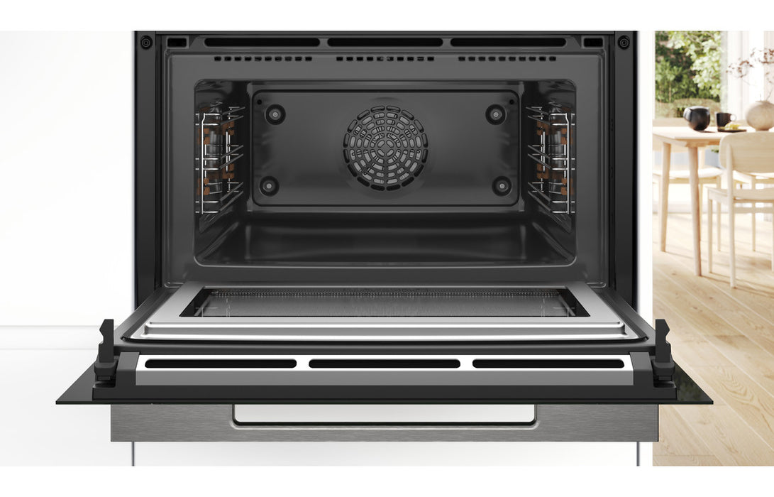 Bosch Series 8 CMG7761B1B Compact Pyrolytic Oven & Microwave - Black