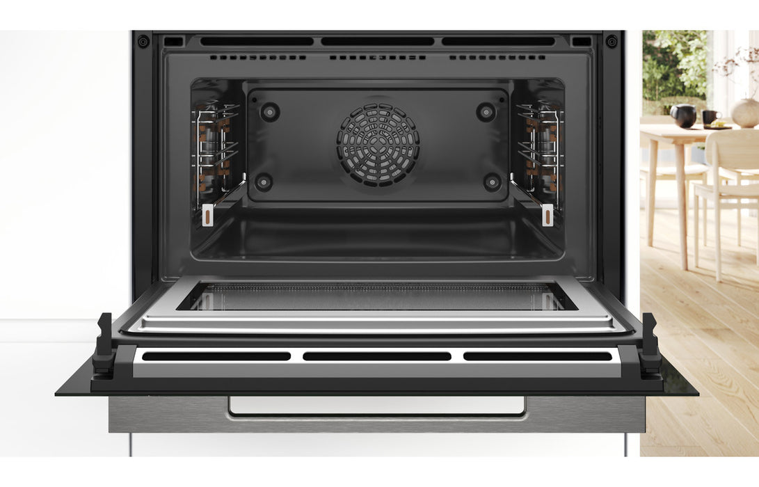 Bosch Series 8 CMG778NB1 Compact Pyrolytic Oven & Microwave - Black