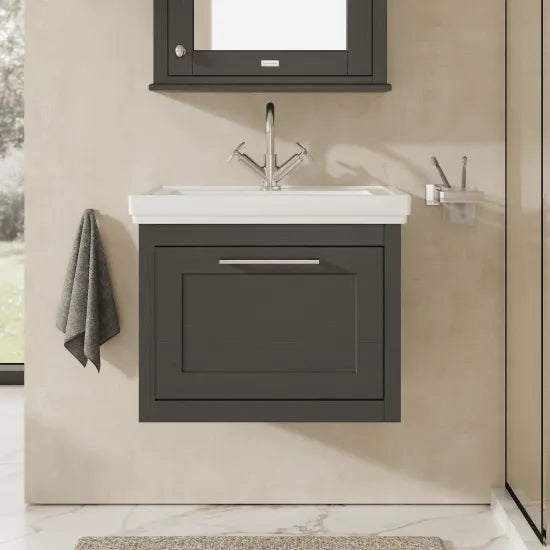 BC Designs Crestfield 600mm  Wall Hung Vanity Unit