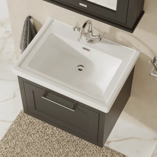 BC Designs Crestfield 600mm  Wall Hung Vanity Unit