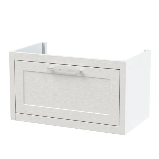 BC Designs Crestfield 800mm  1 Drawer Wall Hung Vanity Unit