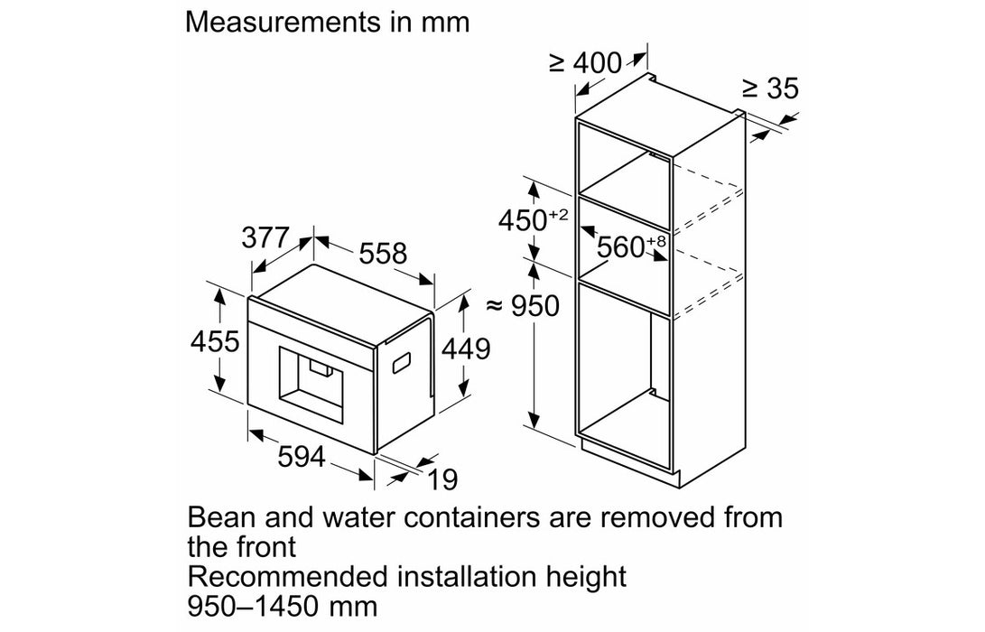 Bosch Series 8 CTL7181B0 2.4L Coffee Machine - Black
