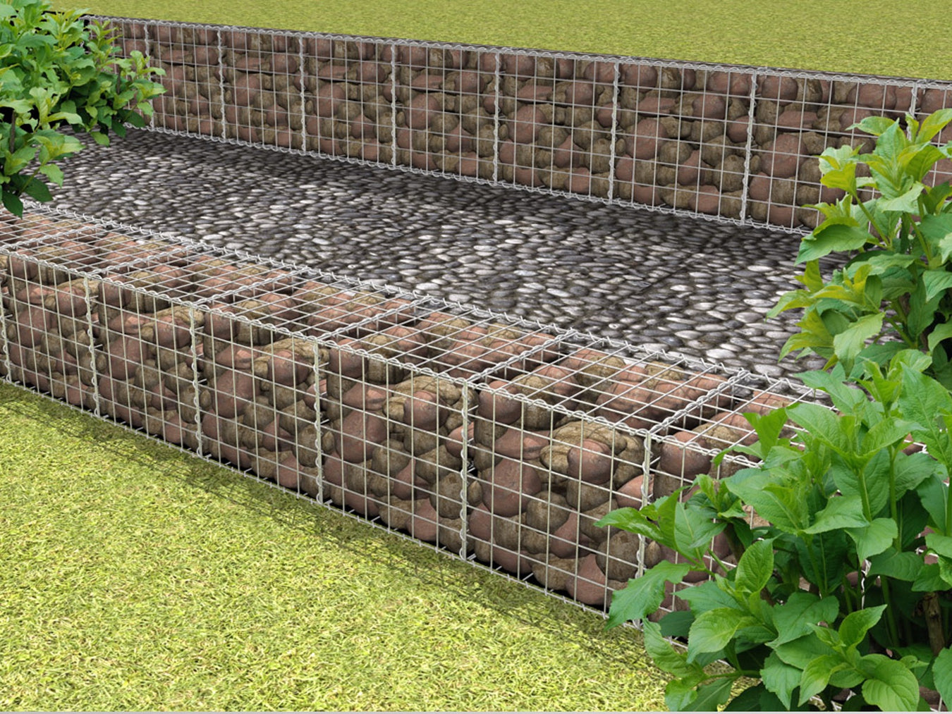 Cube PowaPost Galvanised Landscaping Wire Gabion