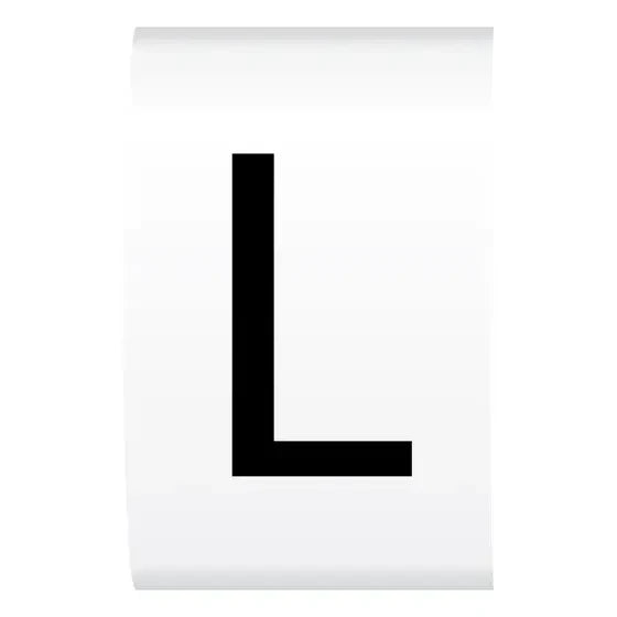 Cable Marker Refill Pack 'L' up to 6.0mm Black on White