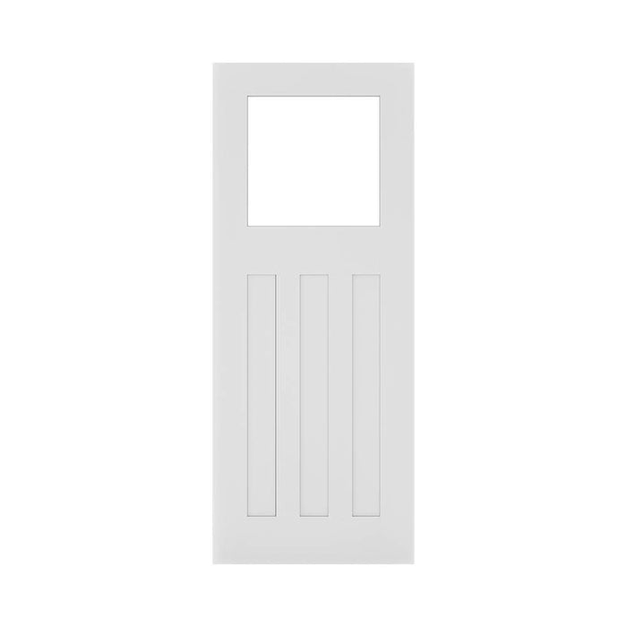 Deanta Cambridge White Primed Glazed Door