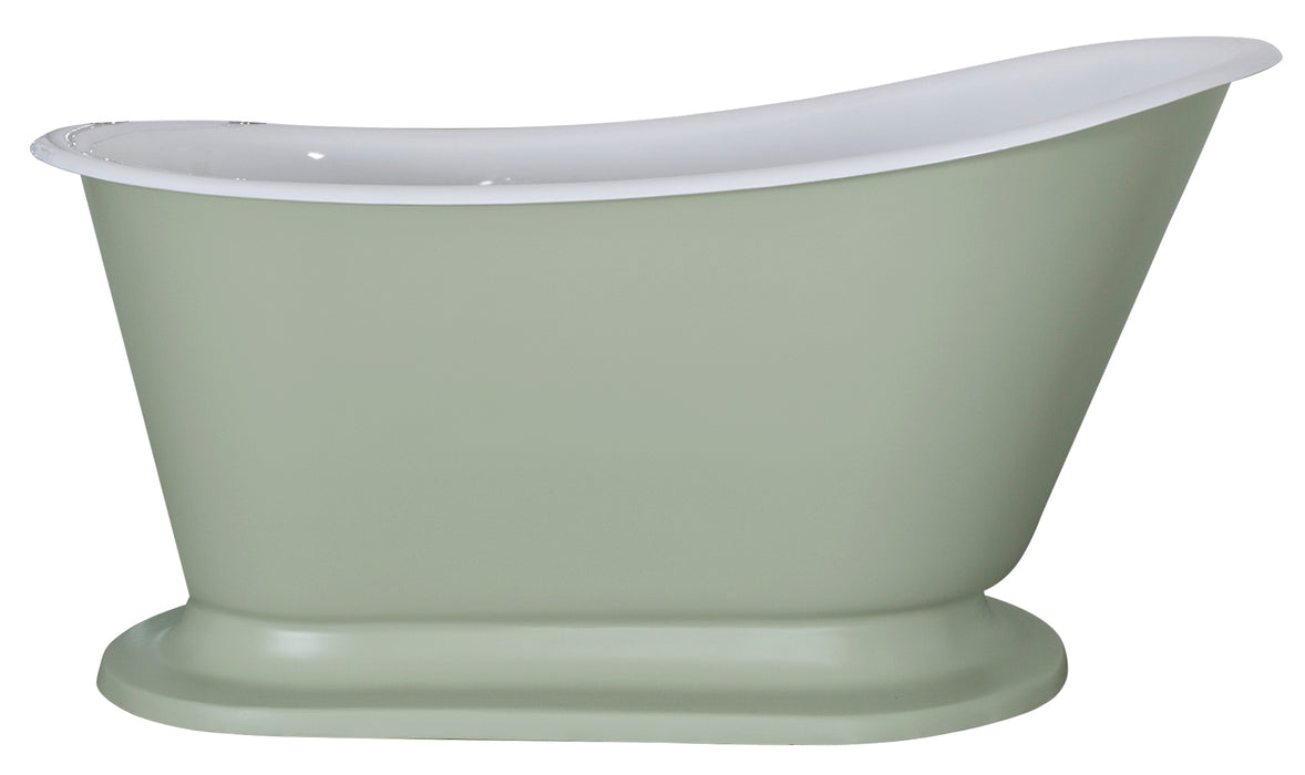 Hurlingham Cameo Freestanding Cast Iron Slipper Bath 1400 x 740mm