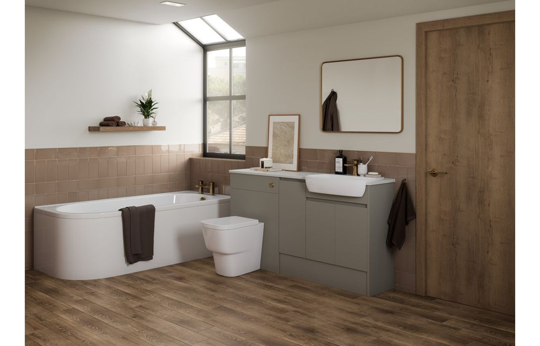 Siena 200mm Slim Base Unit - Matt Stone