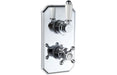 Carrick Traditional Lever Thermostatic Single Outlet Shower Valve - Chrome