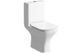 Cedraire Rimless Short Projection Close Coupled Open Back WC & Slim Soft Close Seat