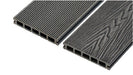  Charcoal Cladco Reversible Hollow Composite Decking Board Sample