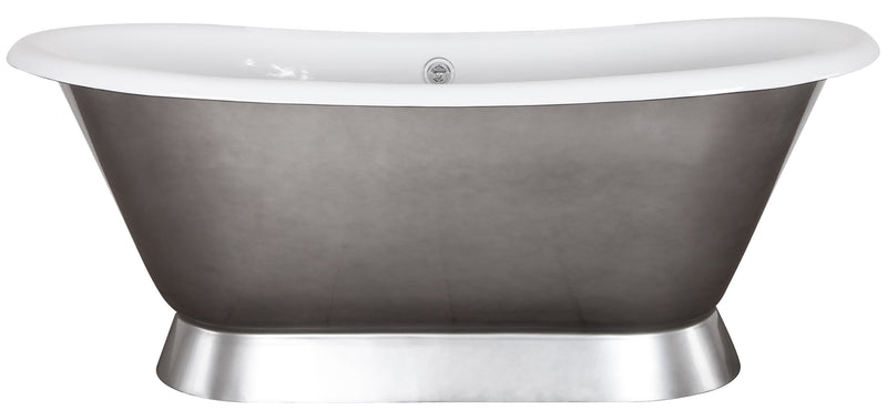 Hurlingham Chaucer Freestanding Cast Iron Bath 1680 x 760mm
