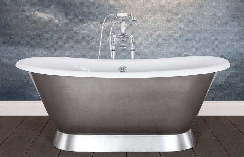 Hurlingham Chaucer Freestanding Cast Iron Bath 1680 x 760mm