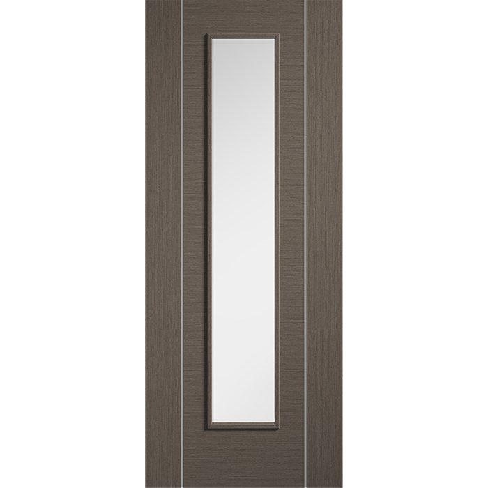 CHOCOLATE GREY ALCARAZ LONG LIGHT GLAZED