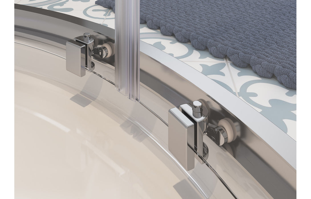 Classora 2 Door Easy-Fit Quadrant & 45mm Tray Pack - Chrome