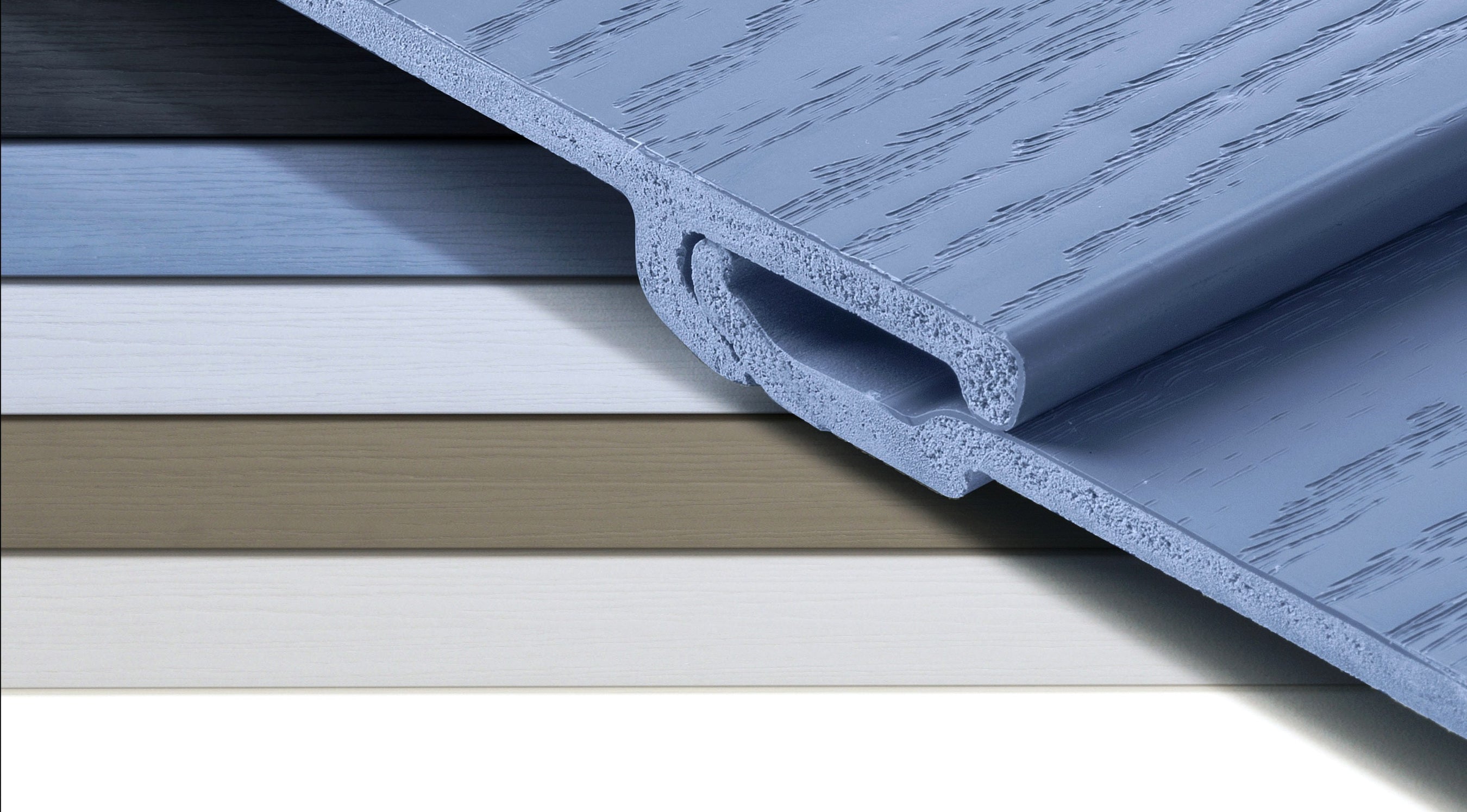 Coastline Horizontal Composite Cladding - Pigeon Blue - 203mm (5m leng ...