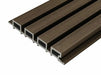Coffee Cladco WPC Slatted Wall Cladding Panel Sample