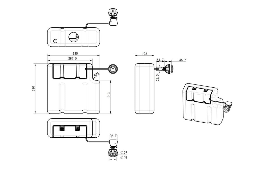 Concealed Cistern (Bottom Inlet)