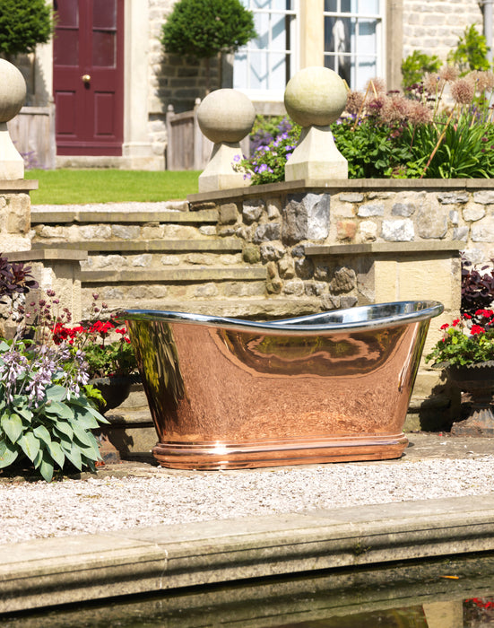 Hurlingham Bulle Copper-Nickel Bath 1700x740 Freestanding Bathtub