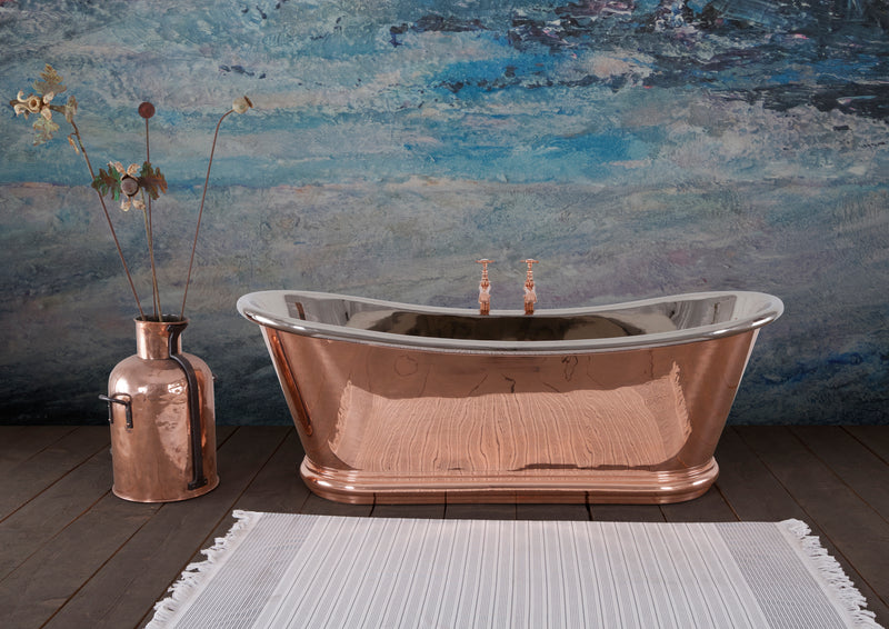 Hurlingham Bulle Reserve Copper-Nickel Bath 2000x740 Freestanding Bathtub