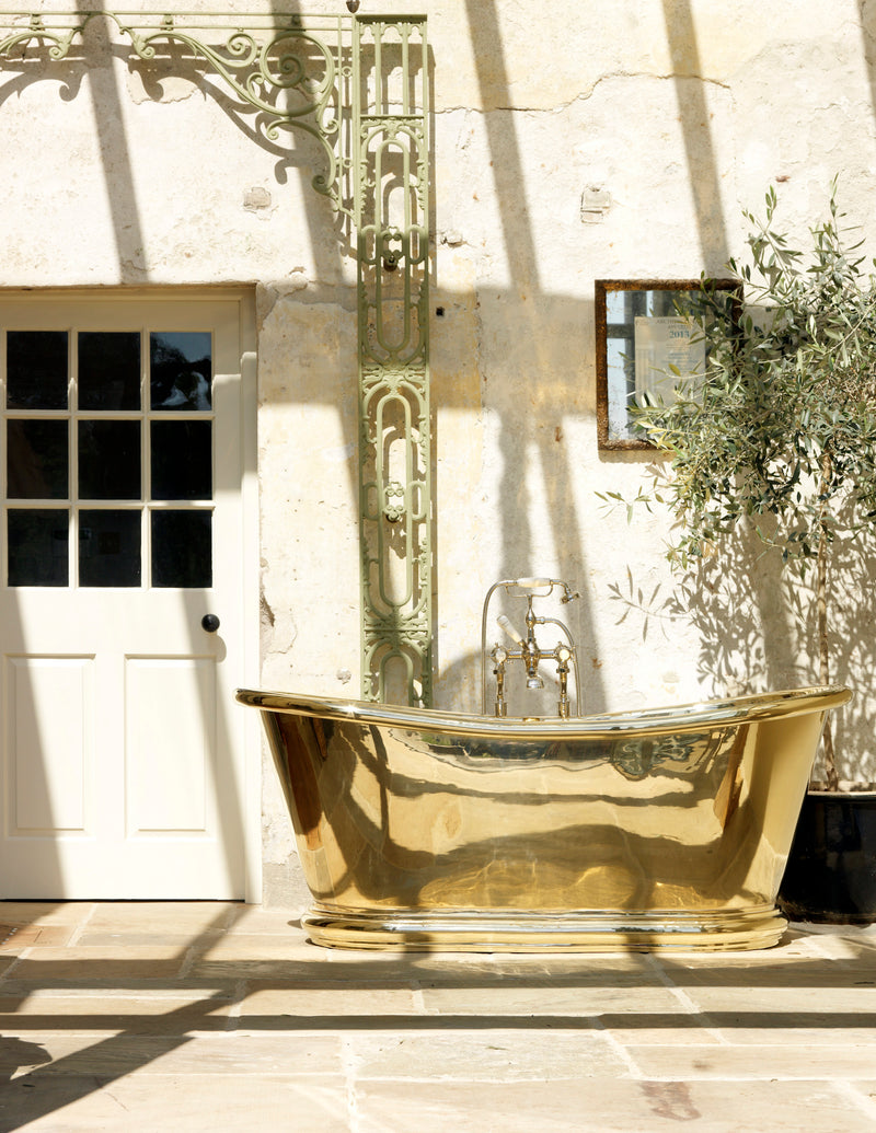 Hurlingham Bulle Brass Bath 1700x740 Freestanding Bathtub