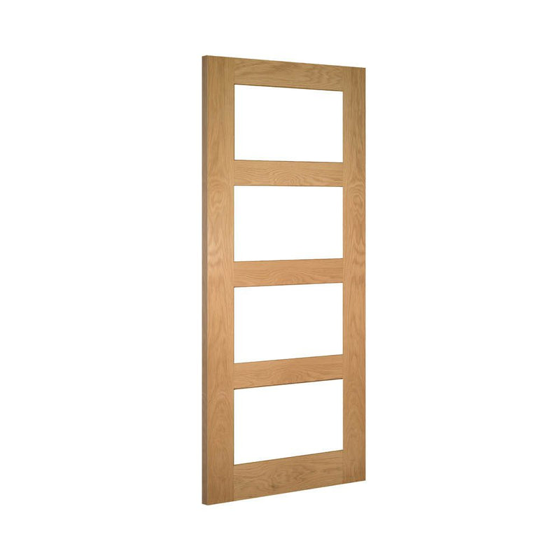 Deanta Coventry Unfinished Oak Glazed Door
