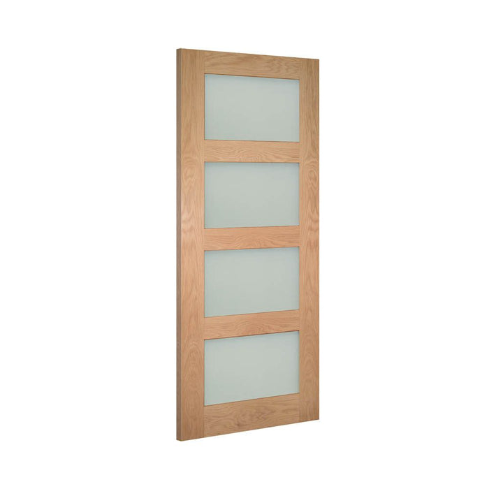 Deanta Coventry Prefinished Oak Obscure Glaze Door