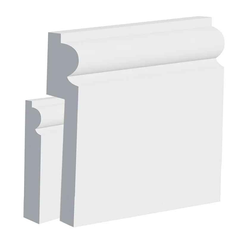 Unprimed Classic Torus MDF Skirting Board Cover