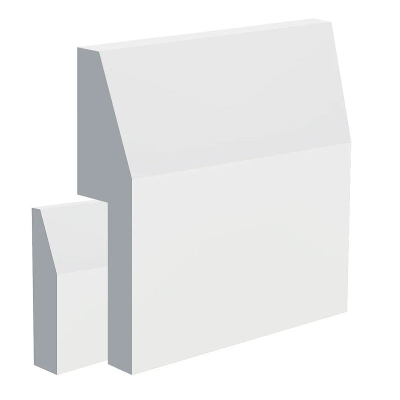 Primed Long Chamfered MDF Skirting Board Cover