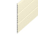 Cream White Woodgrain Hollow Soffit Board (5m Length)