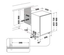 Indesit D2I HL326 UK F/I 14 Place Dishwasher