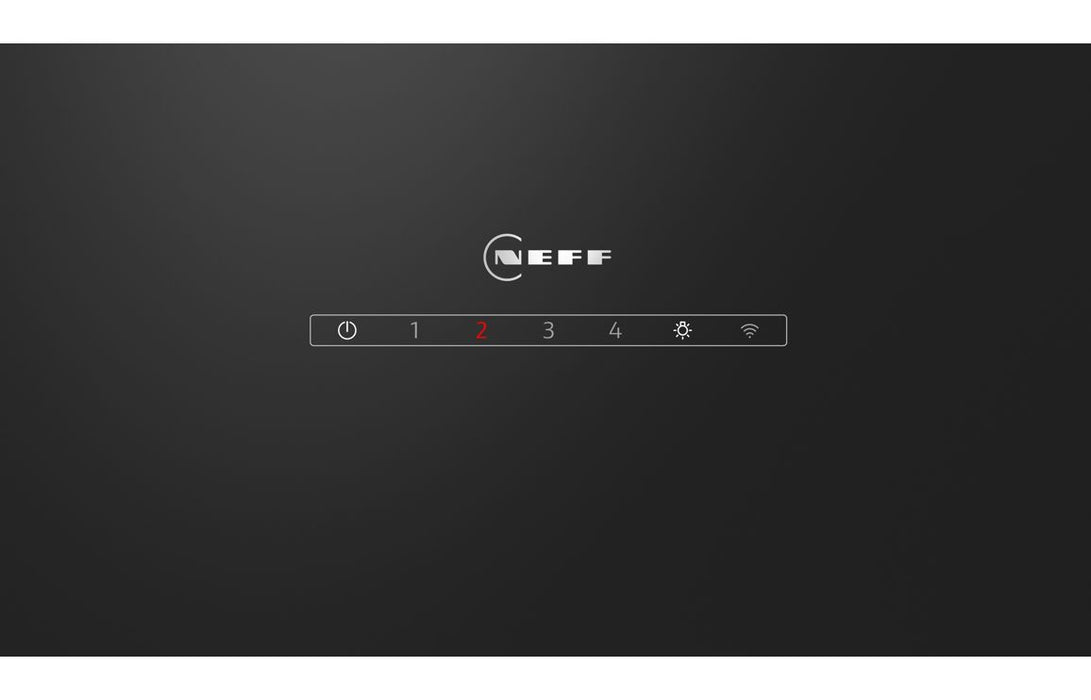 Neff N50 D85IFN1S0B 80cm Angled Chimney Hood - Black Glass