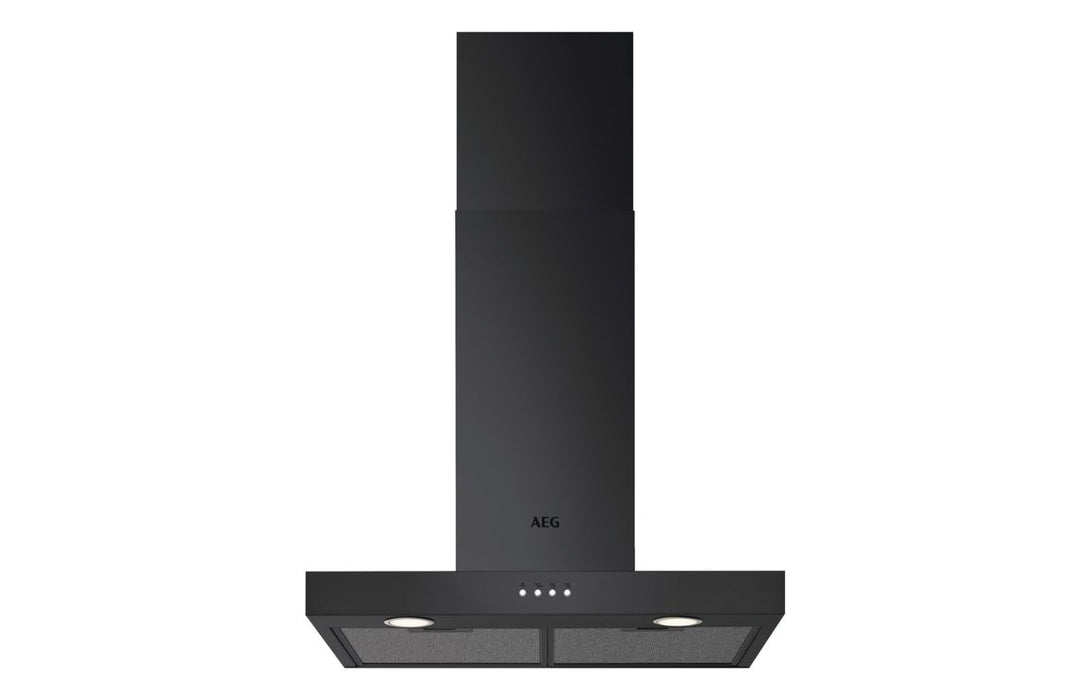 AEG DBX3651R 60cm Box Chimney Hood - Matt Black