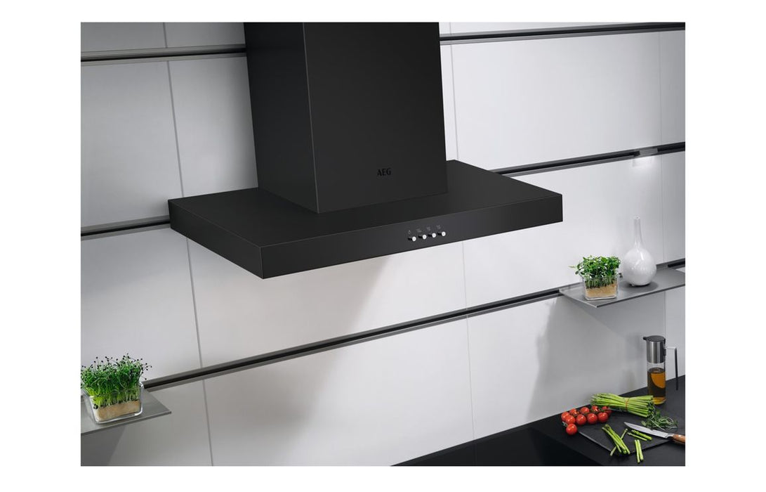 AEG DBX3651R 60cm Box Chimney Hood - Matt Black
