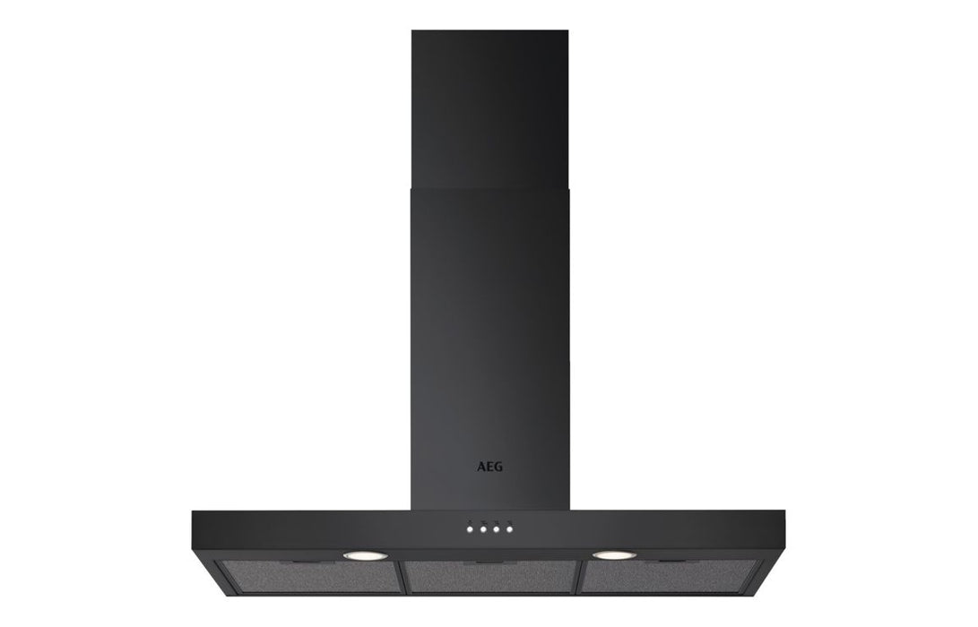 AEG DBX3951R 90cm Box Chimney Hood - Matt Black
