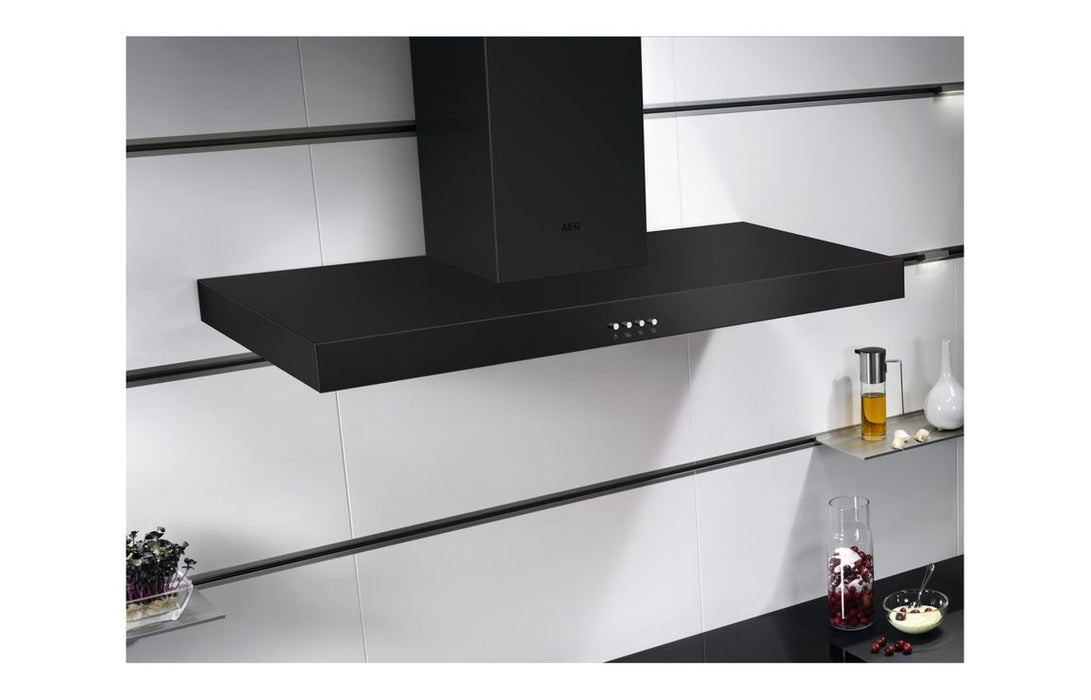 AEG DBX3951R 90cm Box Chimney Hood - Matt Black