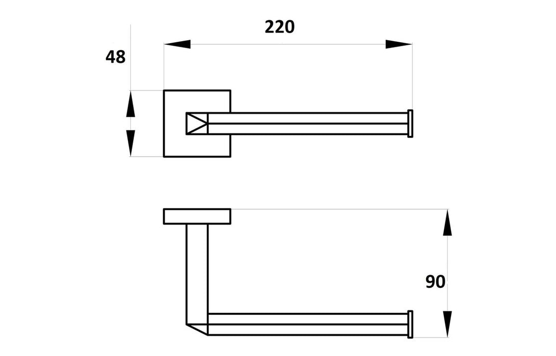 Vittali Toilet Roll Holder - Chrome