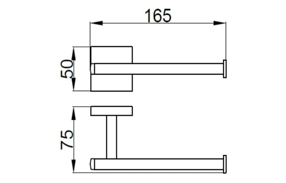 Lissano Toilet Roll Holder - Chrome