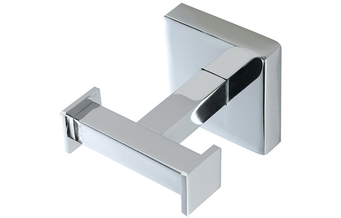 Lissano Double Robe Hook - Chrome