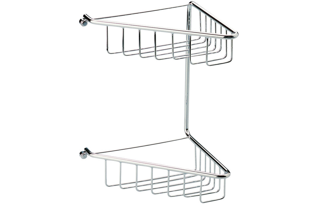 Elara 2-Tier Corner Shower Caddy - Chrome