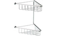 Elara 2-Tier Corner Shower Caddy - Chrome