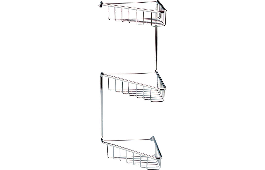 Elara 3-Tier Corner Shower Caddy - Chrome