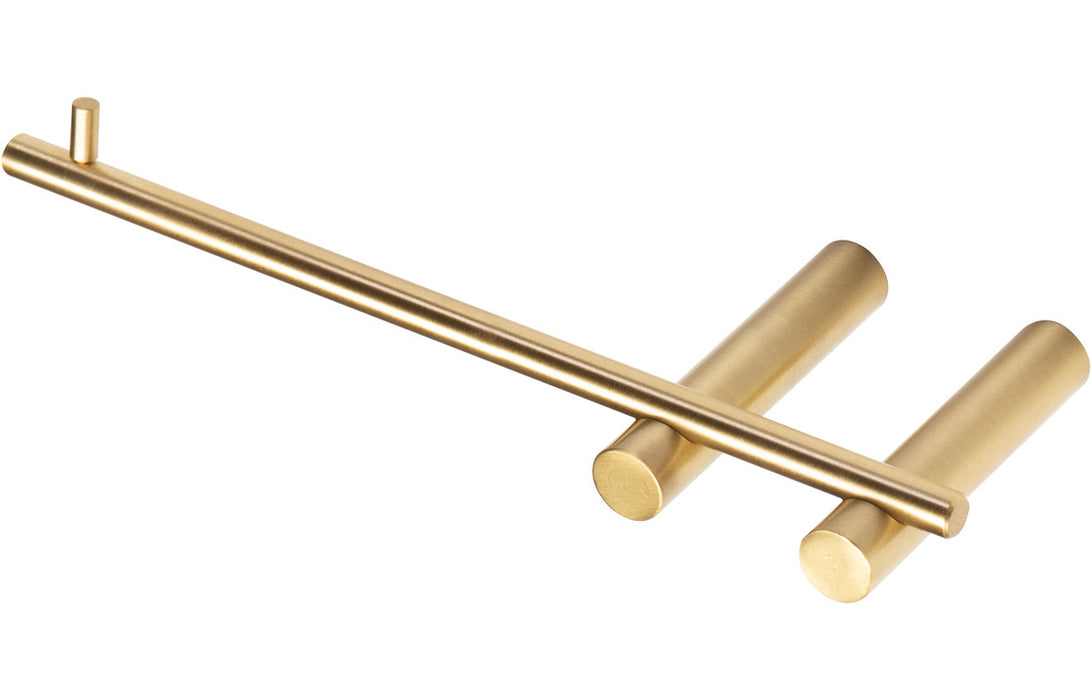 Bertello Toilet Roll Holder - Brushed Brass